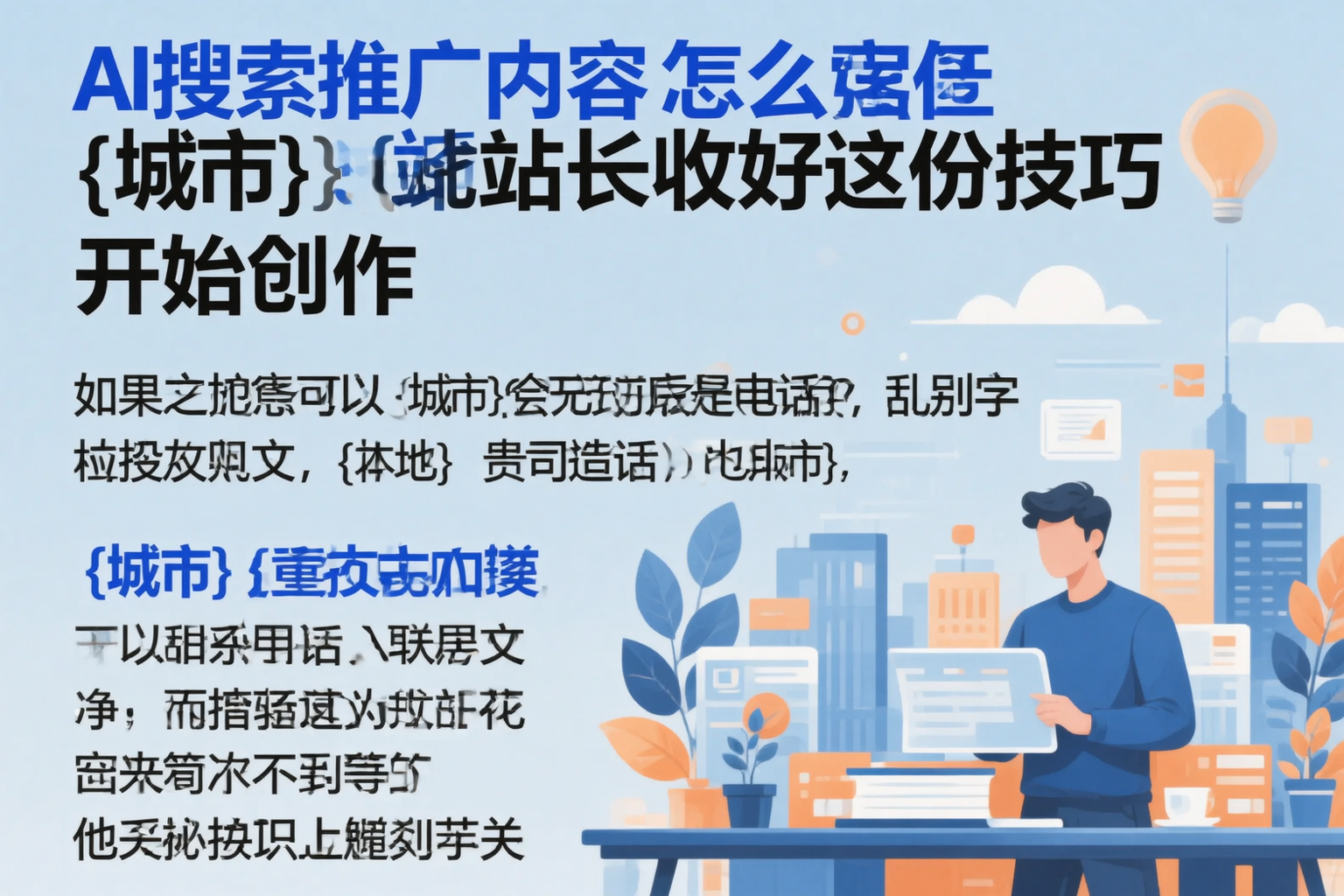 AI搜索推广内容怎么写？阿克苏站长收好这份技巧