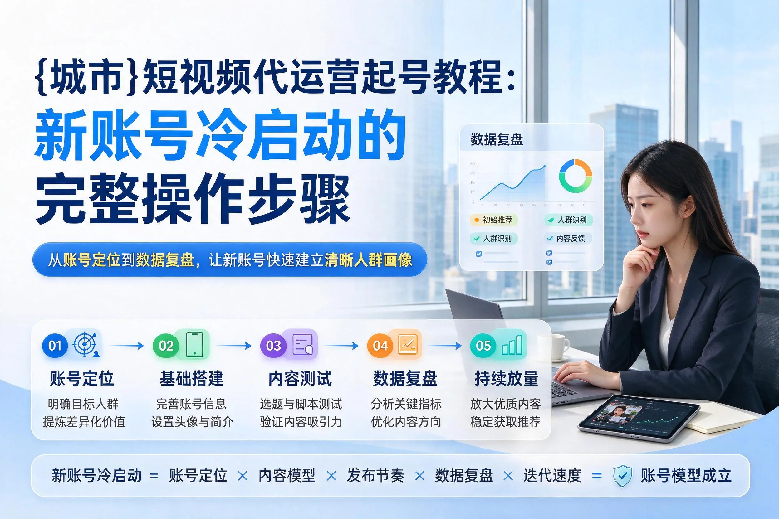 阿克苏短视频代运营起号教程:新账号冷启动的完整操作步骤