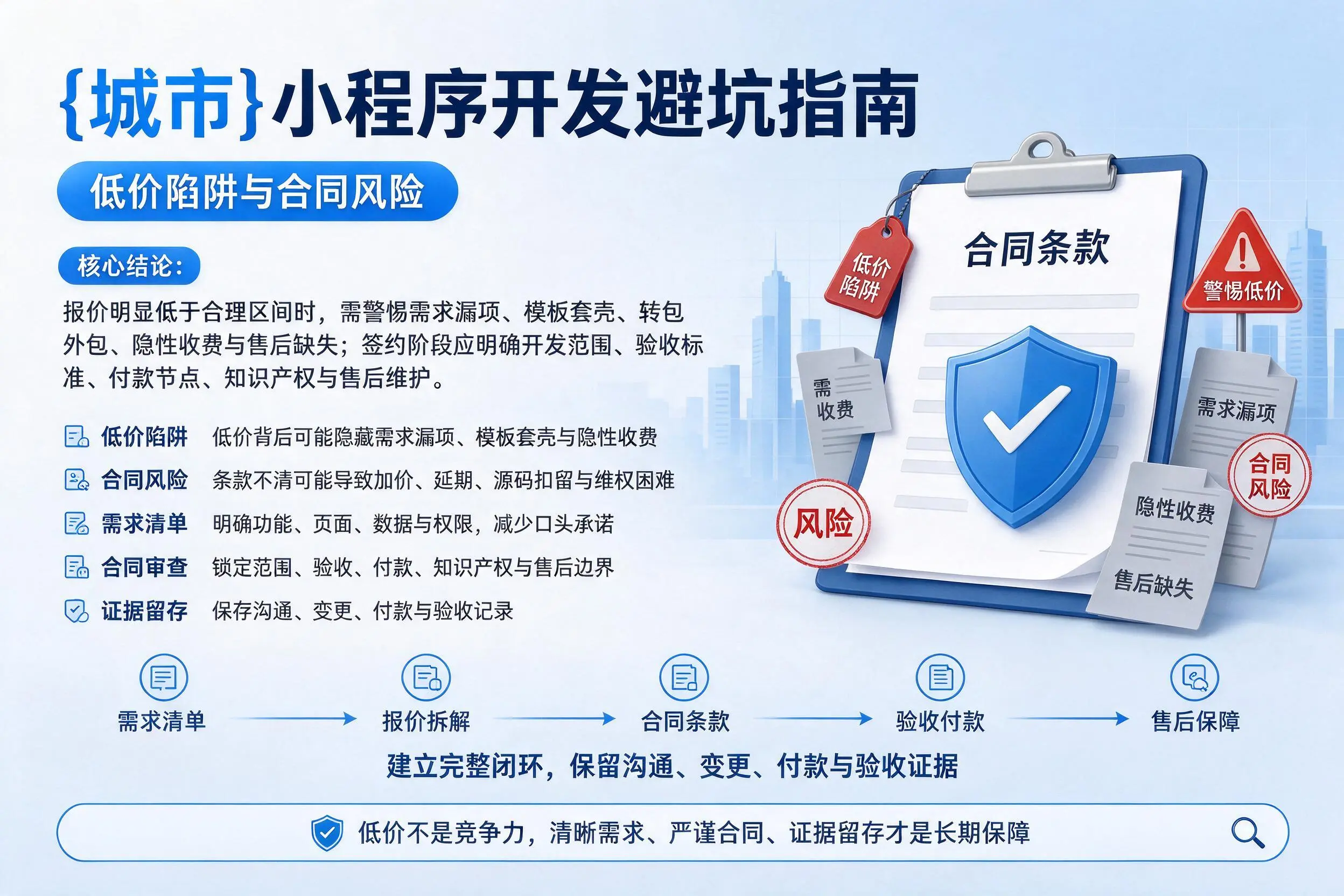 阿克苏小程序开发避坑指南：低价陷阱与合同风险