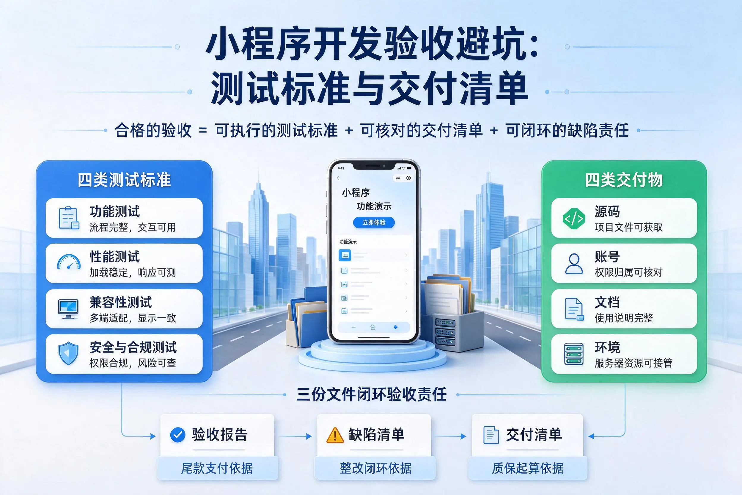 阿克苏小程序开发验收避坑:测试标准与交付清单