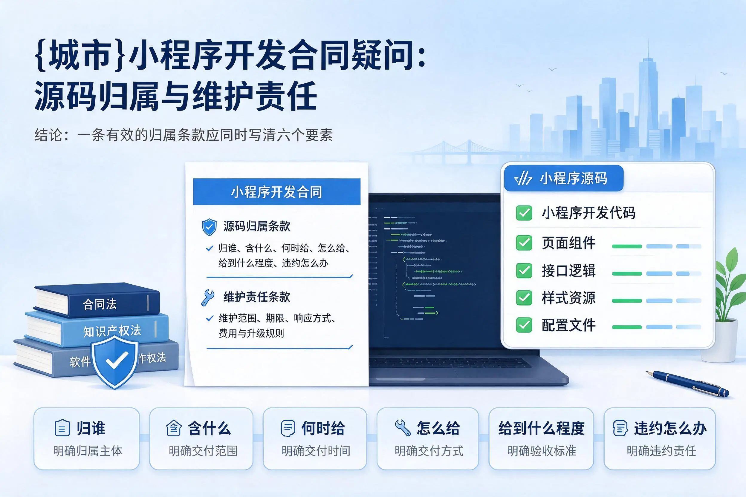 阿克苏小程序开发合同疑问:源码归属与维护责任