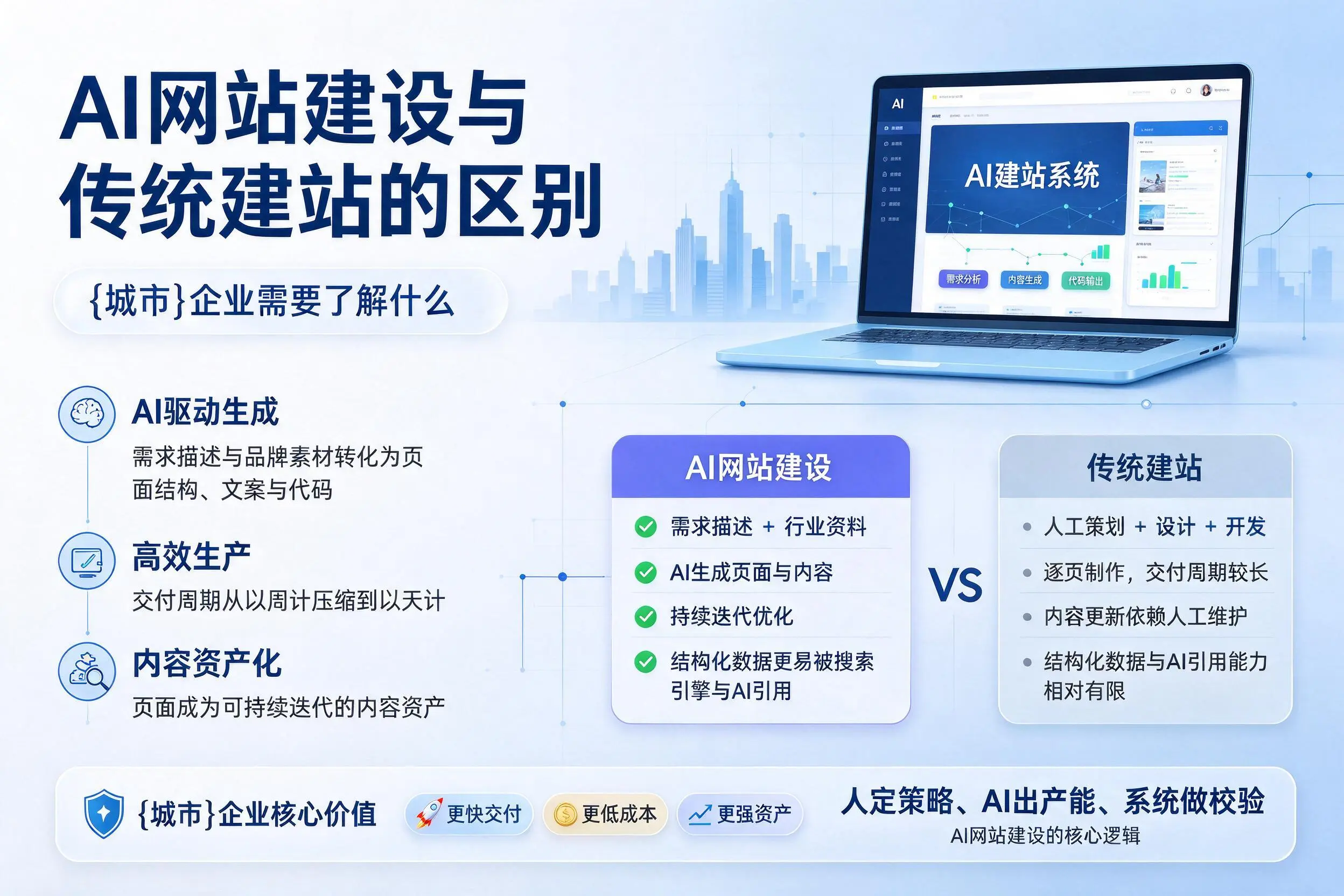 AI网站建设与传统建站的区别，阿克苏企业需要了解什么