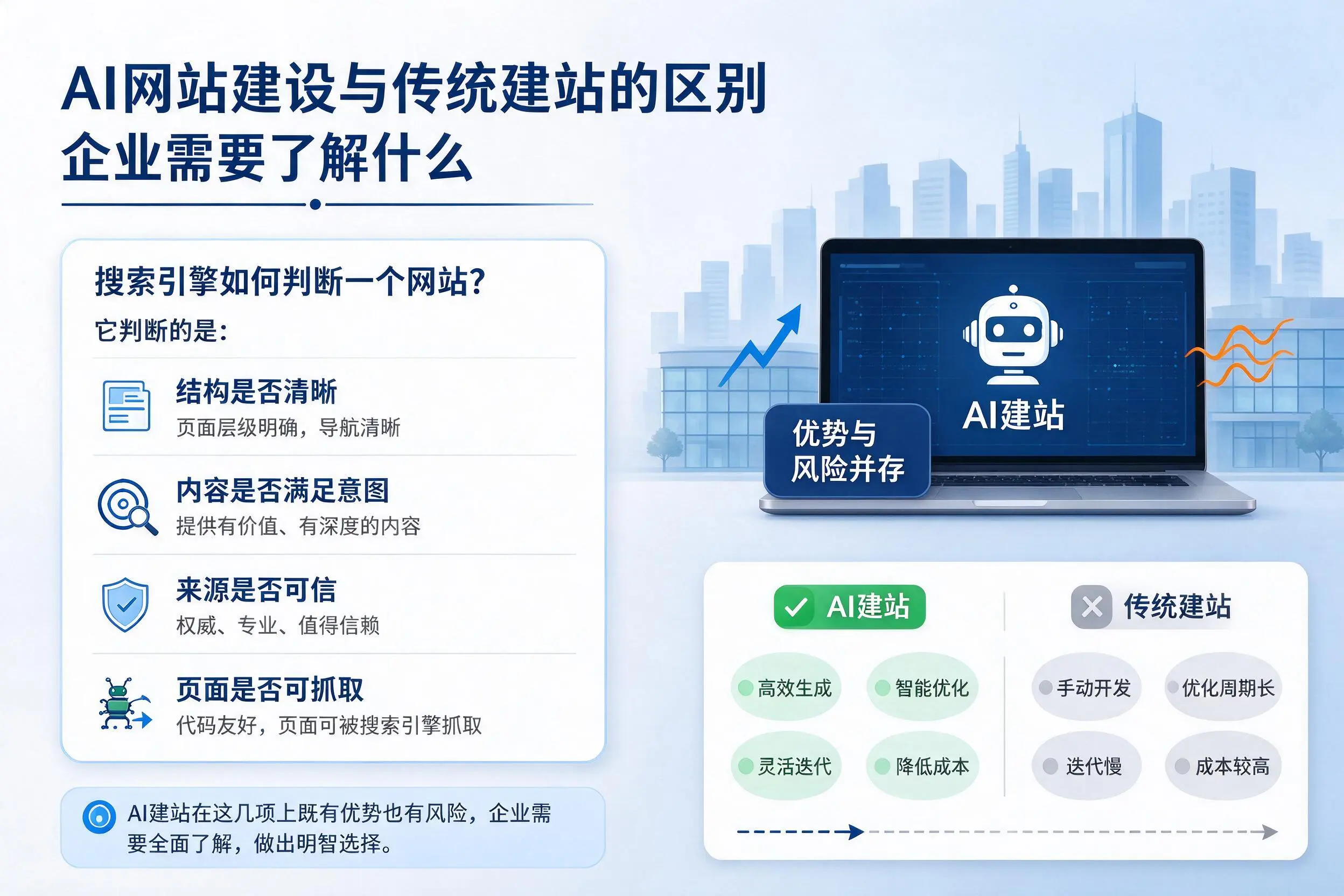 AI网站建设与传统建站的区别，阿克苏企业需要了解什么