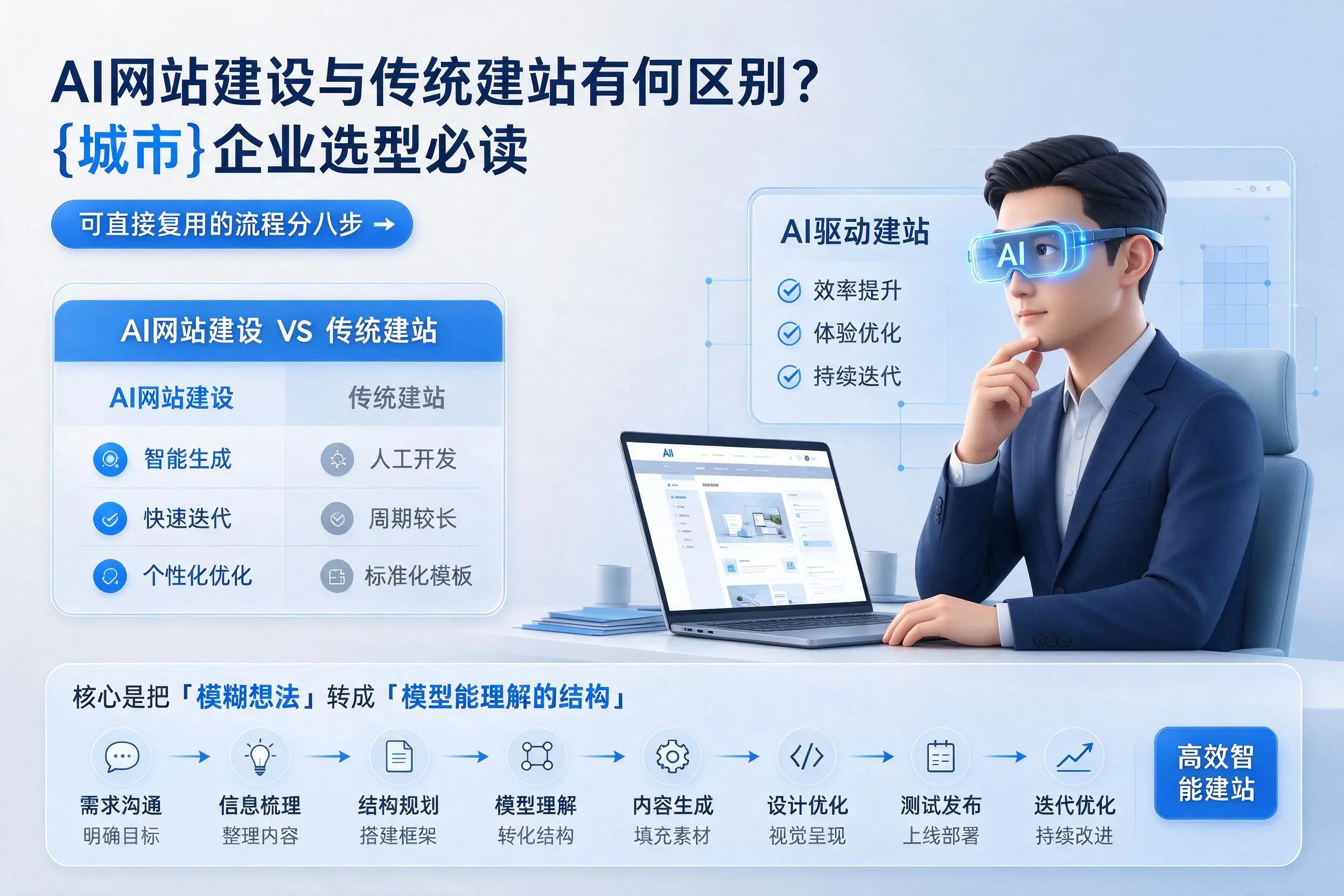AI网站建设与传统建站有何区别？阿克苏企业选型必读