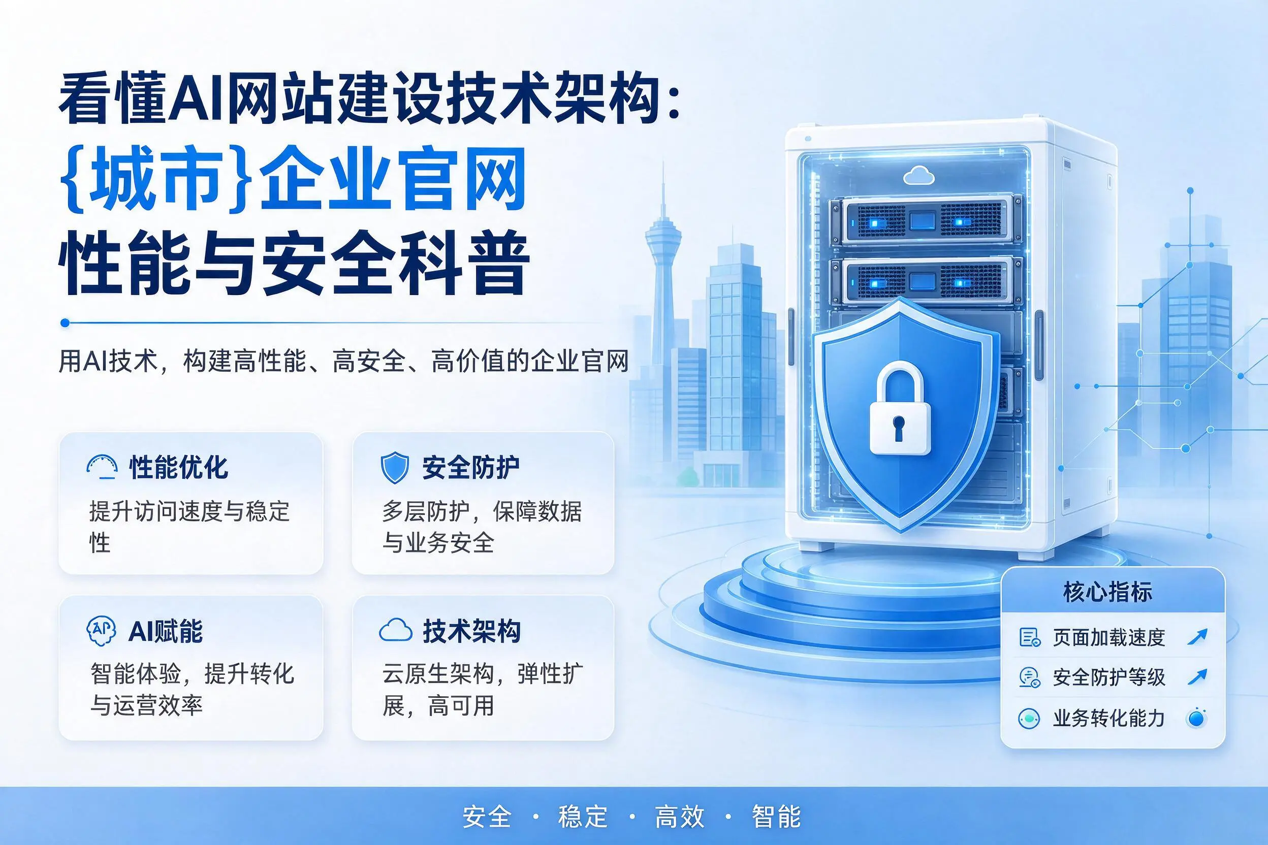 看懂AI网站建设技术架构：阿克苏企业官网性能与安全科普