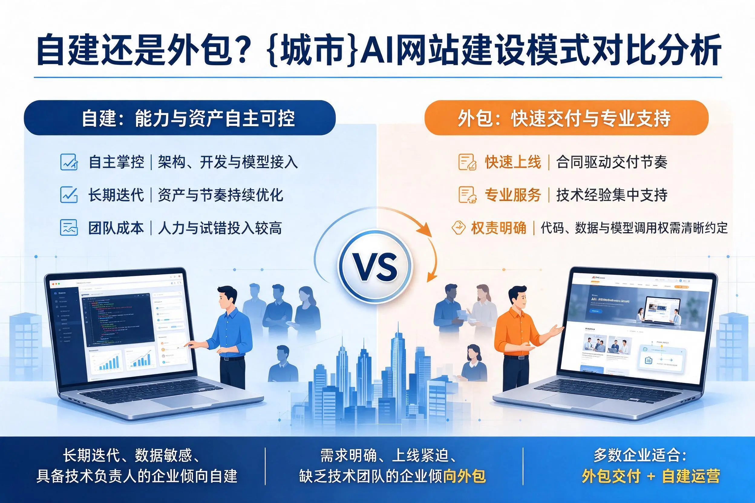 自建还是外包？阿克苏AI网站建设模式对比分析