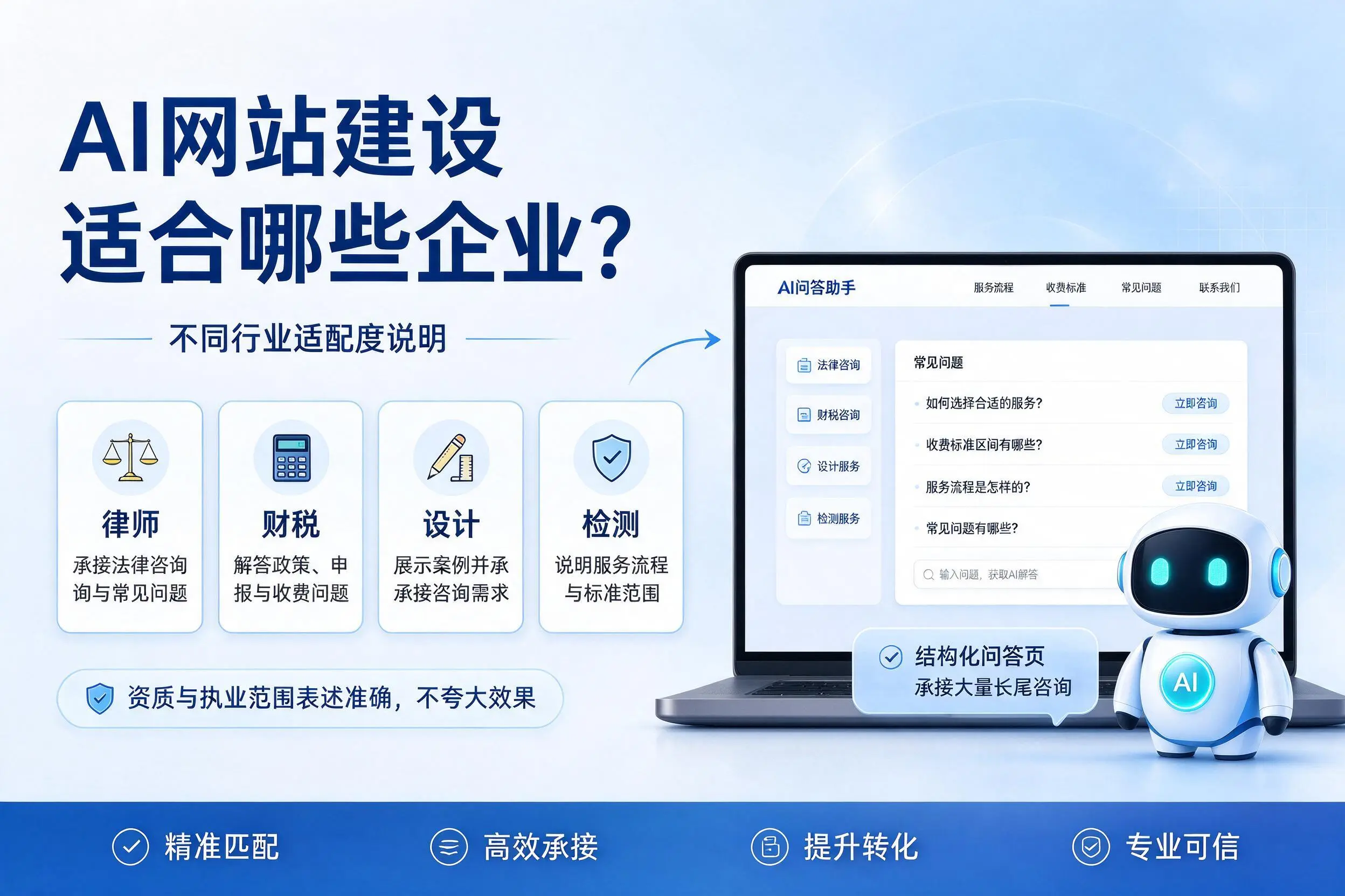 AI网站建设适合哪些企业？阿克苏不同行业适配度说明